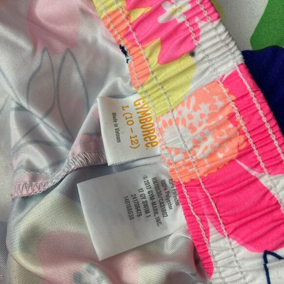 Gymboree swim board shorts L large 10 12 spring floral coconut girl kawaii - Picture 3 of 3